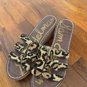 Sam Edelman Brown and Black Wedge Shoes